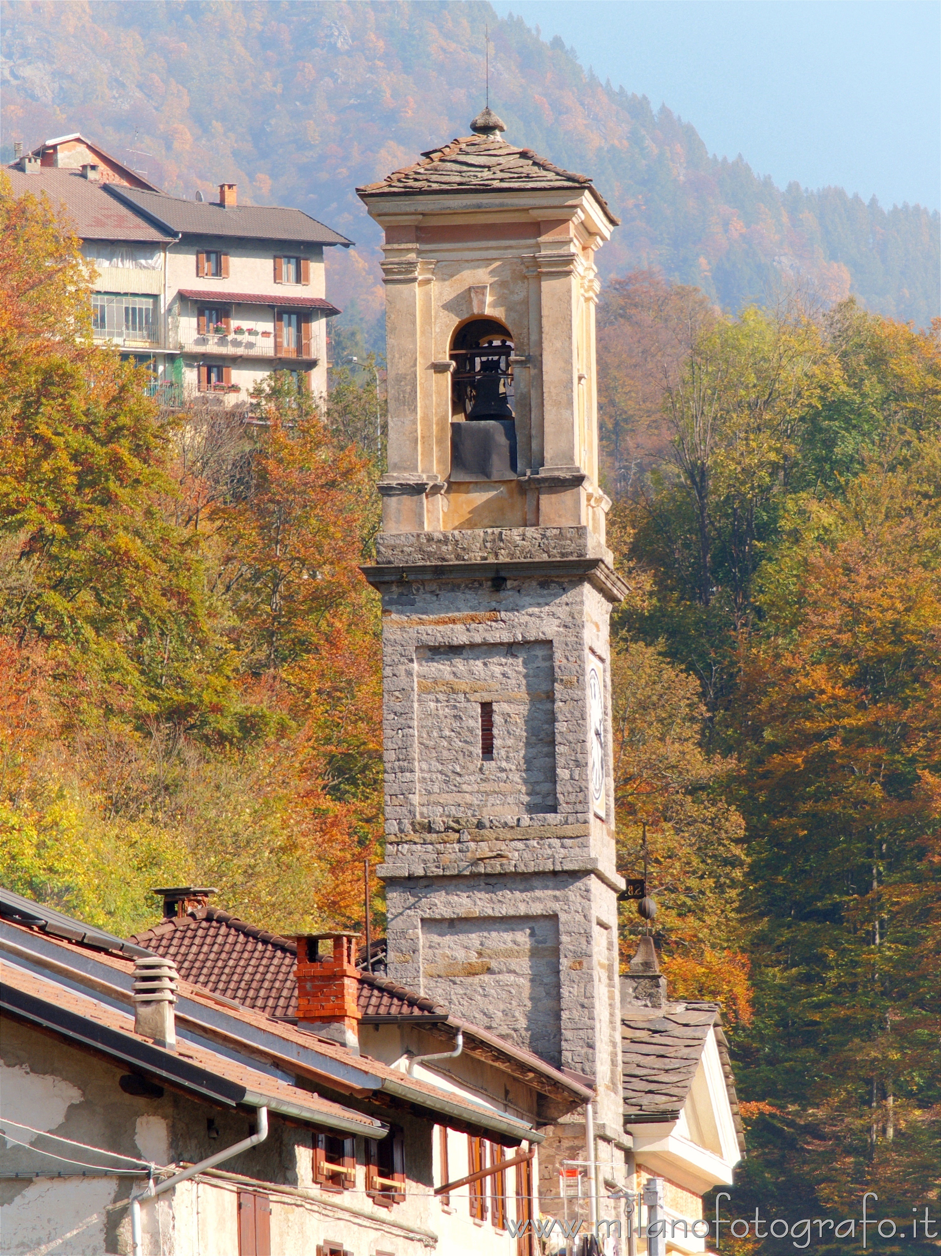 Valmosca frazione di Campiglia Cervo (Biella) - Campanile della Chiesa di San Biagio